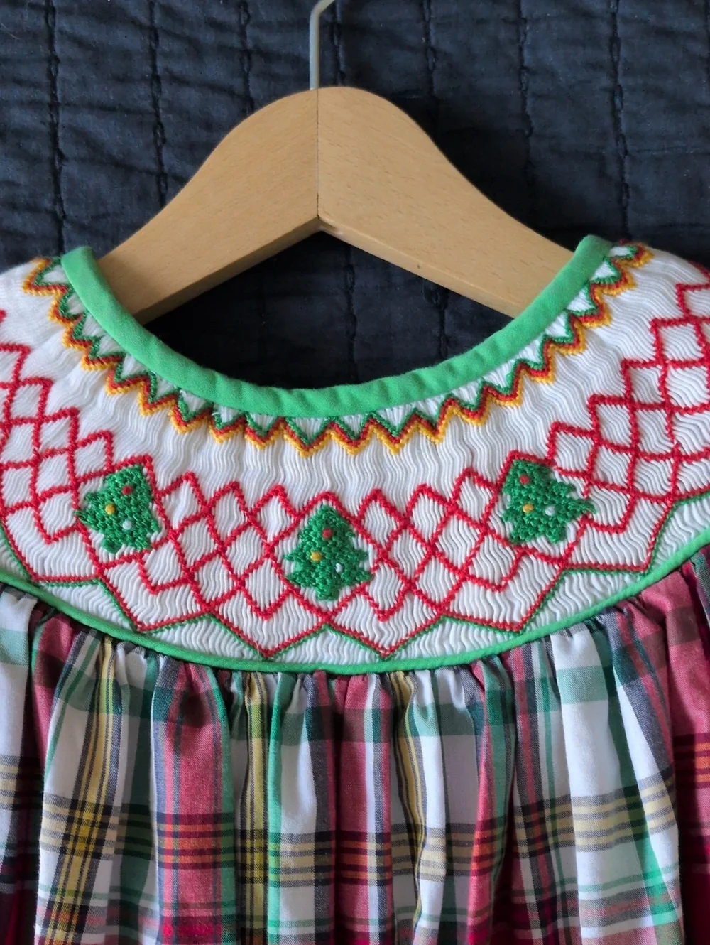 Babeeni Plaid Smoked Christmas Dress Sz.2